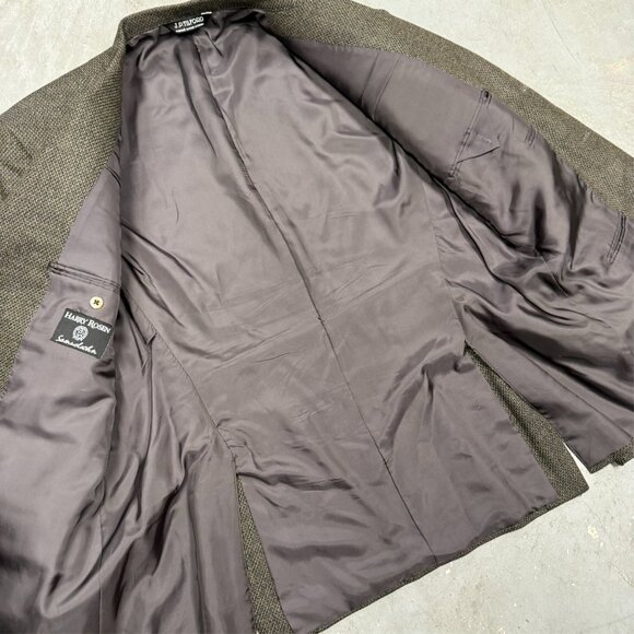 Samuelsohn Wool Cashmere Blazer Textured Brown Sport Coat Canada 48 R - Picture 6 of 8